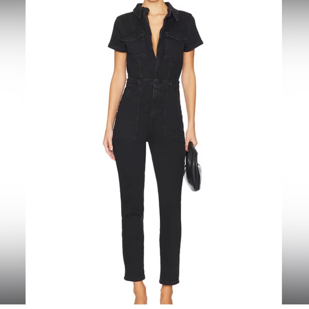 Good American black jumpsuit